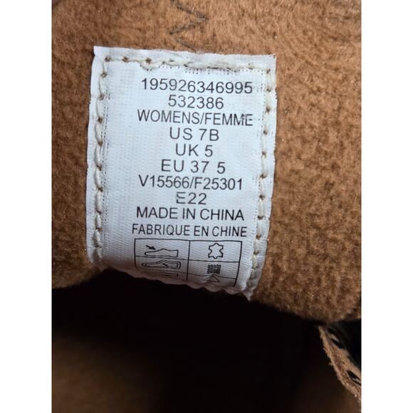 Lands' End All Weather Insulated Suede Zip Moc Shoes Animal Leopard Print 7B - Picture 10 of 10